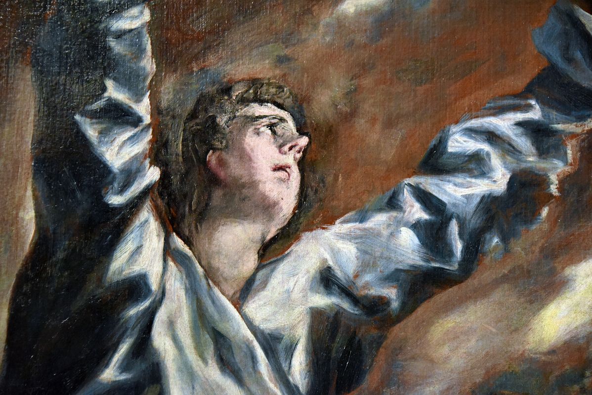 El Greco 1609-14 The Vision of Saint John 2 Close Up From New York Metropolitan Museum Of Art At New York Met Breuer Unfinished